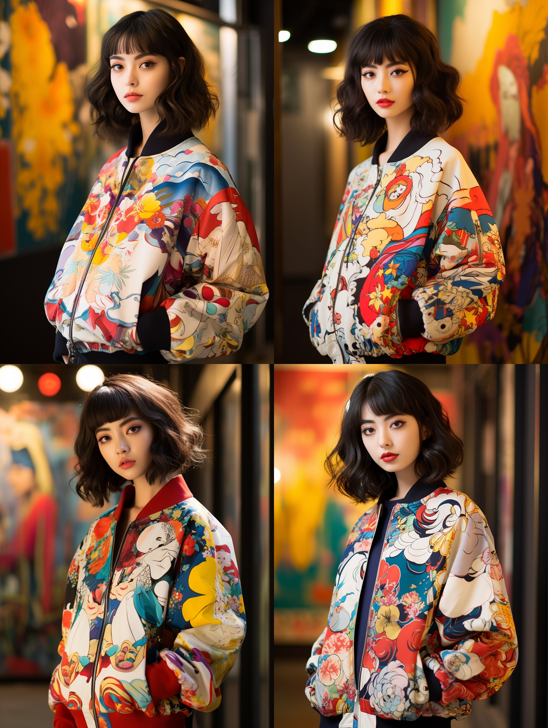 midjourney 日系花衣服美少女(关键词,魔法)